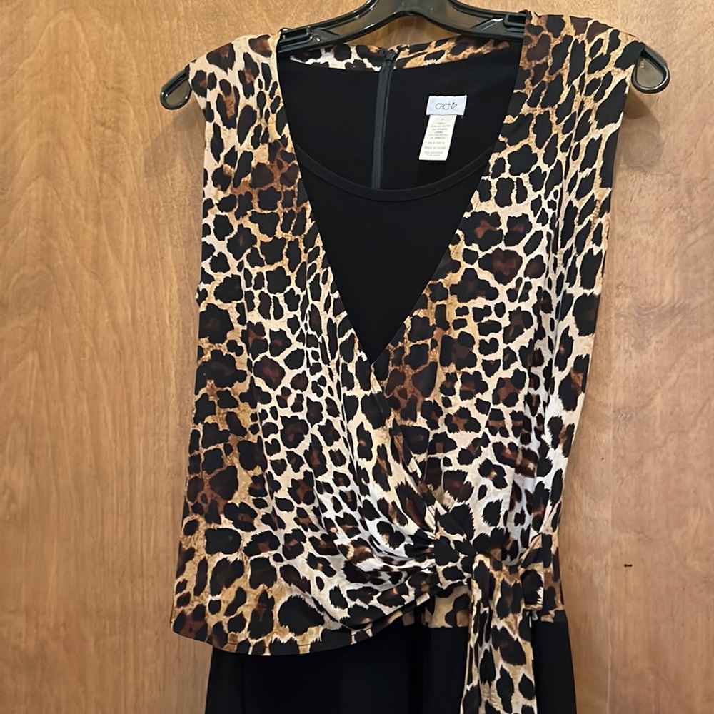 Cache Leopard Print Romper - image 3